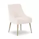 Beatrix Cream Performance Velvet Upholstered Dining Chair