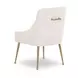 Beatrix Cream Performance Velvet Upholstered Dining Chair