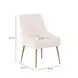 Beatrix Cream Performance Velvet Upholstered Dining Chair