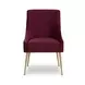 Beatrix Burgundy Performance Velvet Upholstered Dining Chair