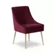 Beatrix Burgundy Performance Velvet Upholstered Dining Chair