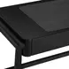Alfalfa Black 52" Desk with 2 Drawers