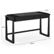 Alfalfa Black 52" Desk with 2 Drawers