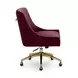 Beatrix Burgundy Performance Velvet Upholstered Swivel Office Chair