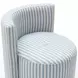 Alyssa Blue and White Performance Fabric Upholstered Desk Chair