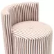Alyssa Brown and White Performance Fabric Upholstered Desk Chair