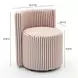 Alyssa Brown and White Performance Fabric Upholstered Desk Chair