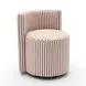 Alyssa Brown and White Performance Fabric Upholstered Desk Chair