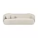 Circe Off White Performance Fabric 93" Sofa