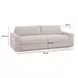 Beckham Beige Performance Fabric 96" Sofa