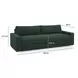 Beckham Green Performance Fabric 96" Sofa