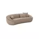 Jenny Taupe Performance Fabric 99" Sofa