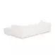 Tarra Cream Performance Fabric 3 Piece Modular Sectional with RAF Chaise and Pillow