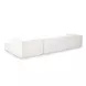 Tarra Cream Performance Fabric 4 Piece Modular Sectional