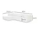 Tarra Cream Performance Fabric 3 Piece Modular Sectional with LAF Chaise and Pillow