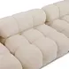 Calliope Off White Performance Velvet 6 Piece Modular U Sectional with Pillows