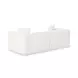 Tarra Cream Performance Fabric Modular 86" Loveseat