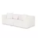 Tarra Cream Performance Fabric Modular 86" Loveseat
