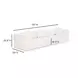 Tarra Cream Performance Fabric Modular 119" Sofa