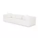 Tarra Cream Performance Fabric Modular 119" Sofa