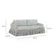 Gertrude Gray and White 90" Sofa