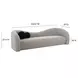 Leonie Grey Faux Shearling 103" Sofa