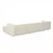 Tarra Cream Performance Fabric 4 Piece Modular Oversized Sectional