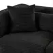 Tarra Black Performance Fabric 4 Piece Modular Oversized Sectional