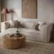 Tristine Cream 96" Sofa