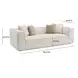 Tristine Cream 96" Sofa