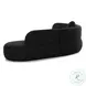 Broohah Black Boucle 100" Modular Sectional