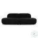 Broohah Black Boucle Modular 95" Sofa