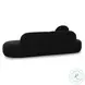 Broohah Black Boucle Modular 95" Sofa