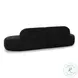 Broohah Black Boucle Modular 95" Sofa