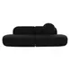 Broohah Black Boucle Modular 95" Sofa