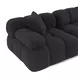 Calliope Black Modular 79" Loveseat
