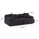 Calliope Black Modular Living Room Set