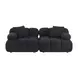 Calliope Black Modular 79" Loveseat