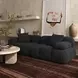 Calliope Black Modular 79" Loveseat