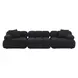 Calliope Black Modular 118" Sofa