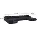 Calliope Black 6 Piece Modular Sectional