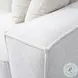 Mindy Cream Chenille Basketweave 116" Modular Sectional