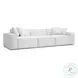 Mindy Cream Chenille Basketweave Modular Sectional