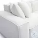 Mindy Cream Chenille Basketweave Modular Sectional