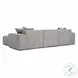 Mindy Taupe Chenille Basketweave 116" Modular Sectional