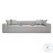 Mindy Taupe Chenille Basketweave Modular Sectional
