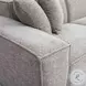 Mindy Taupe Chenille Basketweave Modular 116" Sofa