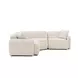 Travie Sand Performance Fabric 3 Piece Modular Sectional with Pillows