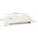 Lou Cream Performance Fabric 91" Sofa