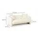 Lou Cream Performance Fabric 72" Sofa